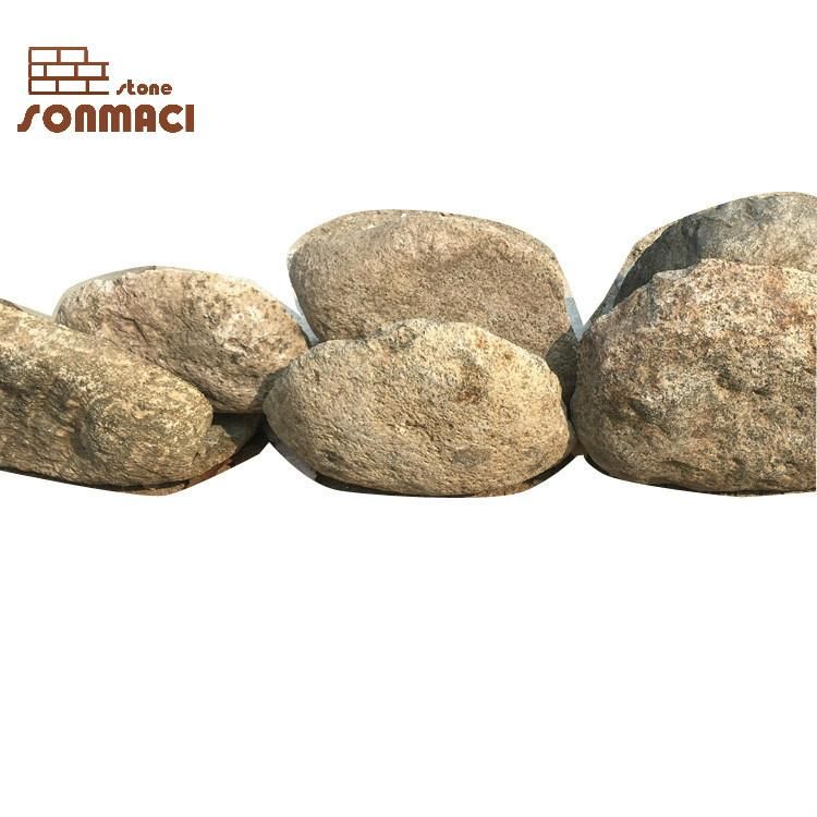 Natural Sliced Big Pebbles Masonry Loose Stone Veneer