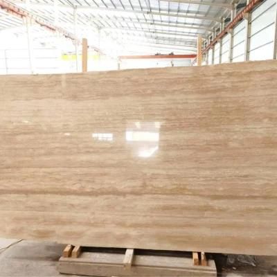 Beige Travertine Stone for Flooring Tiles Slabs Countertops/Worktops/Vanitytops