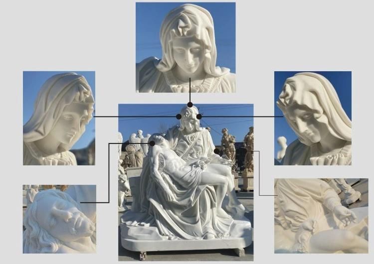 Home Decoration Natural White Stone Carving Marble Fireplace