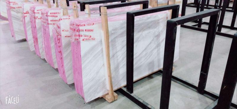 Popular Natural White Marble/Volakas White Slab and Tile for Hotel Wall Floor Decorate
