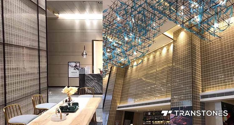 High Quality Modern Wood Sheet Resin Solid Surface Honeywood Ceiling Decor