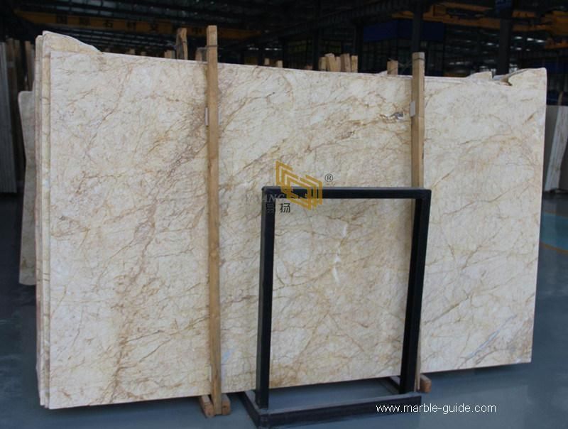 Natural Polished Golden Spider Marble for Bathroom/Fireplace/Hotel Floor and Wall Tiles
