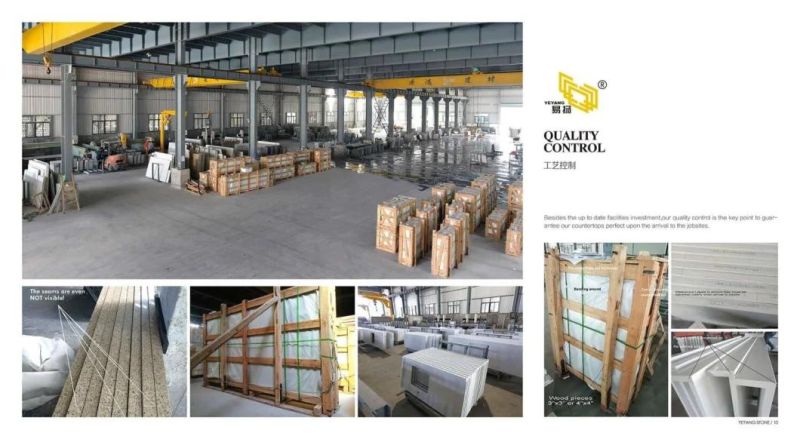 White/Yellow/Brown/Calacatta Gold Artificial Quartz Stone Bathroom Countertops/Vanity/Slabs/Tiles/Worktop Wholesale Discount