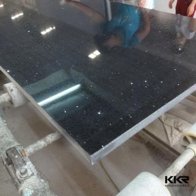 Free Samples 20mm Black Kitchen Island Artificial Stone Quartz