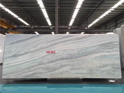 Hot Sale Star Hotel Apartments Choices Blue Ice Crystal Jade Marble Stone for Wall Floor Countertops