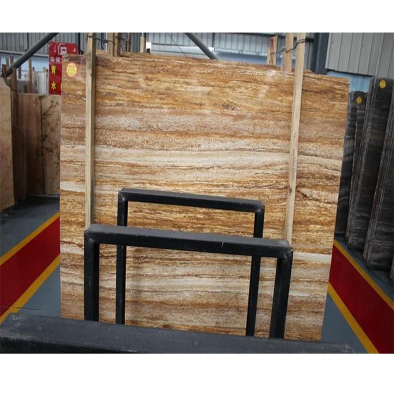 Natural Slab/Tile Marble for Vanity/Countertop/Table/Island/Worktop/Floor Gold/Yellow/Beige Marble