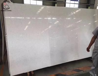 China Galaxy Star Sparkle Mirror White Grey Black Blue Red Colors Quartz Stone for Quartz Countertops