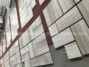 Polished Wooden Grey Marble for Wall/Floor Tiles