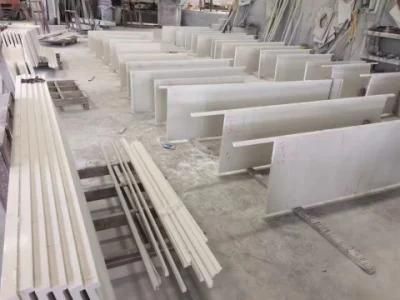 White Artificial Quartz Stone Slabs for Countertop/Engineered/Building Material with Polished Quartz (SGS/ce)