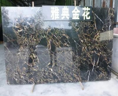 Black/Gold Stunning Tile for Interior Marble Floor/Wall/Stairs/Skiring Plates/Tiles
