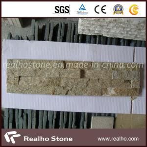 Sandy Yellow Quartzite Culture Stone Tile for Wall Cladding