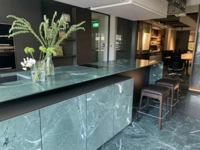Green Polished Marble Flooring Tile Kitchen Countertop Home Wall Decoration
