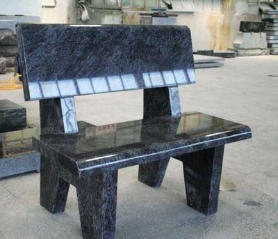 Bahama Blue Granite Tombstone &amp; Monument Cemetery Bench