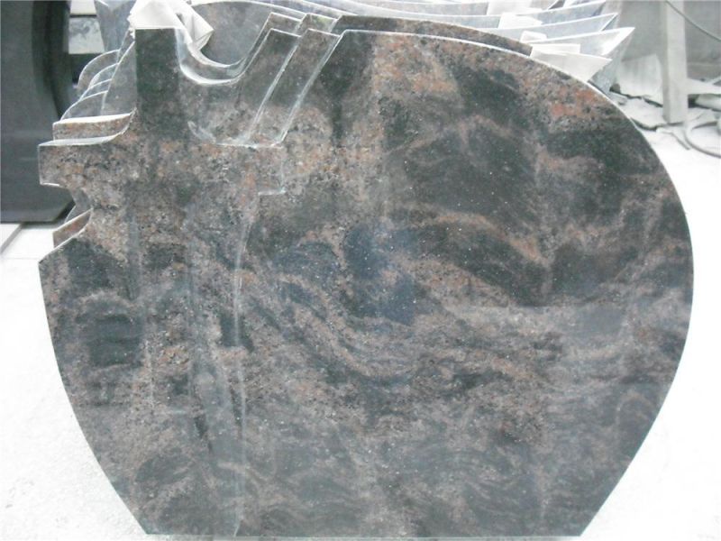 Multicolor Red Granite Headstones Tombstones Gravestone Europian Style