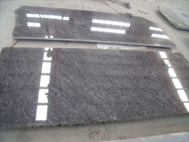 European Style Tombstone Vizge Blue Granite Cover Tile Factory Sale
