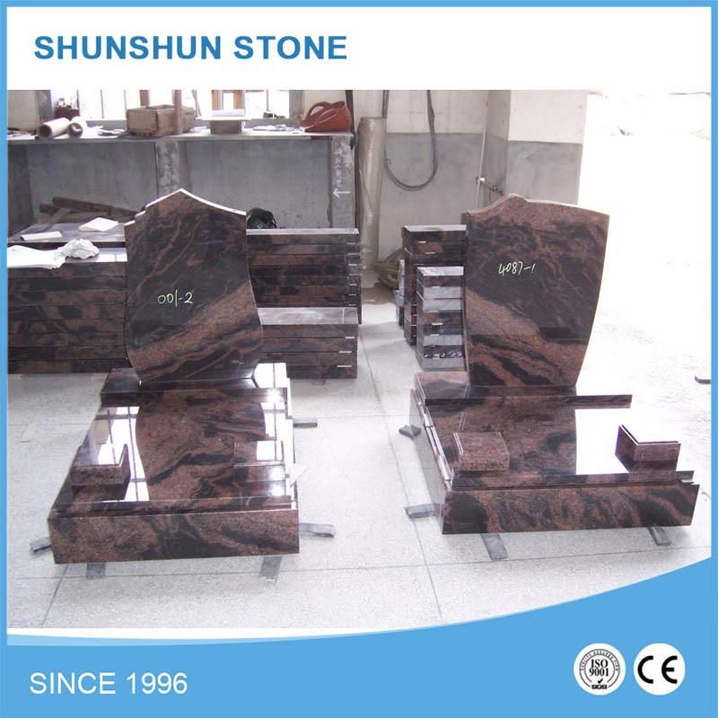 Angle Heart Shape Black Granite Tombstone/ Headstone/ Momument Stone