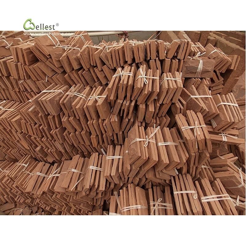 Sy160 Red Sandstone Mushroom Flooring Tile Panel