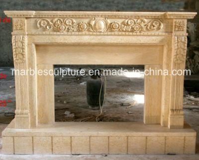 High Quality Custom Production of Marble Fireplace (SYMF-306)