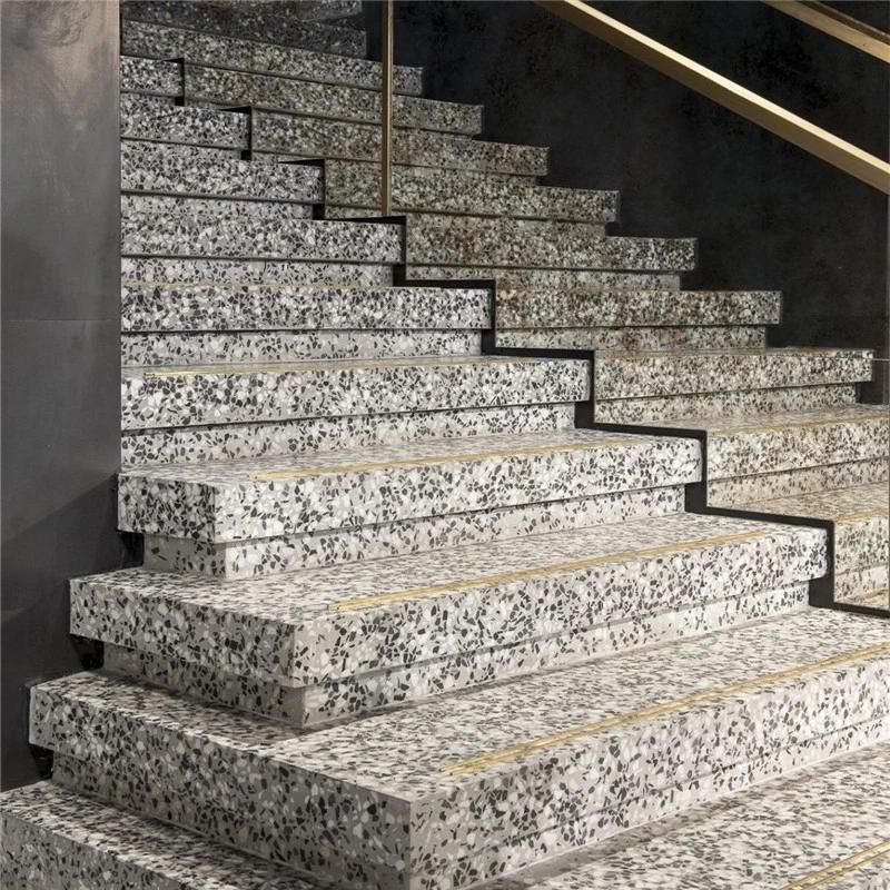 China Wholesale Price Articial Stone Polished Marble Chips Cement Terrazzo White