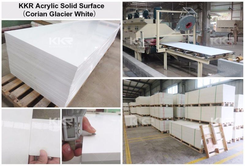 Corian Glacier White Wall Panel Price Artificial Stone Solid Surface