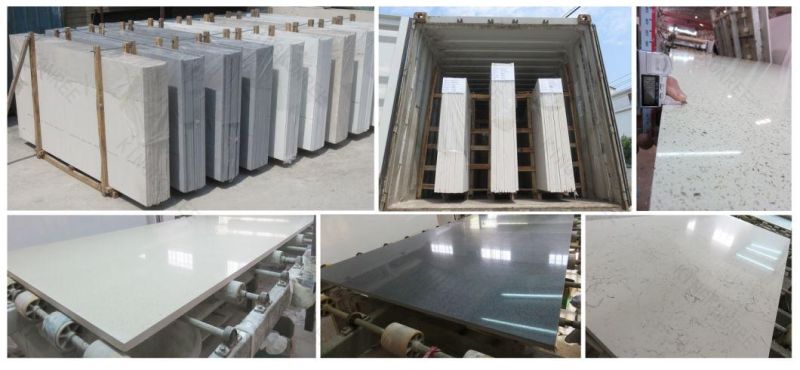 Acrylic Solid Surface Artificial Stone Kitchen Vanity Marble Look Quartz Stone Bar Countertop