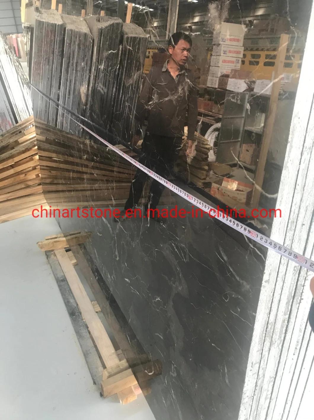 China Platimun White Grey Marble Slab Orina Slab