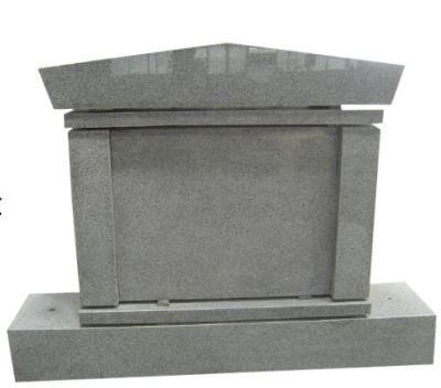 American Style Cemetery Monuments in Gray Granite Stone