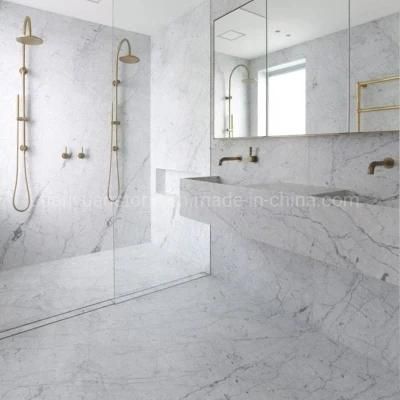 Natural Stone Carrara White Polished/Honed/Antique/Sandblasted Marble Tile for Interiors/ Indoor/ Floor/Wall Decoration