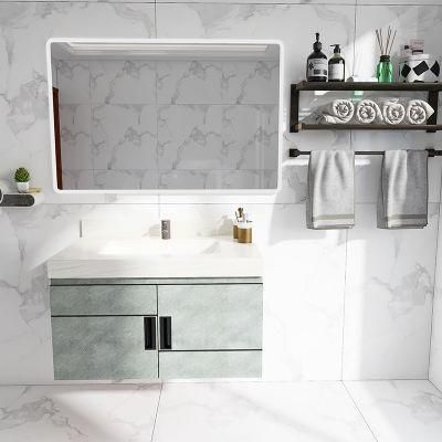 New Design White Countertops Minimalist Style Bathroom Mirror Cabinets Wall Mount Bathroom Vanity Cabinets with Storage Function