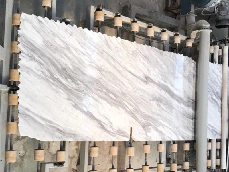 Volakas White Marble Slabs/Tiles/Stone for Countertop/Table/Kitchen/Bathroom/Flooring/Stairs/Home Decoration Floor Wall Tile