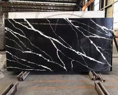 Calacatta Quartz Black Artificial Marble Hot Sale Quartz