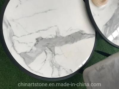 Artificial Sintered or Quartz Stone Calacatta White Slab Countertop