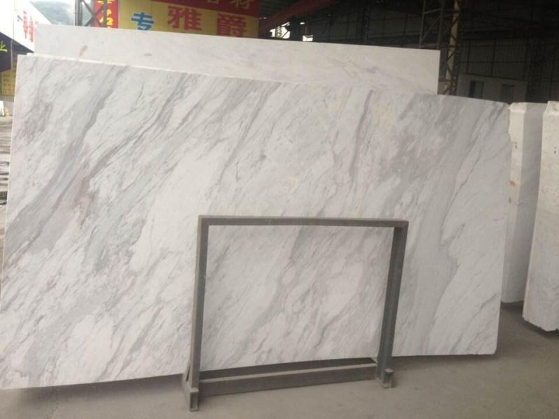 Volakas White Marble Natural White Marble with Grey Veins Polished Slabs Floor Tile Wall Tile