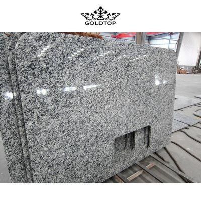 Polished Honed Spray White Granite, Spray Gray Granite, Seawave White Granite, G418 Granite Countertop/Vanity Top