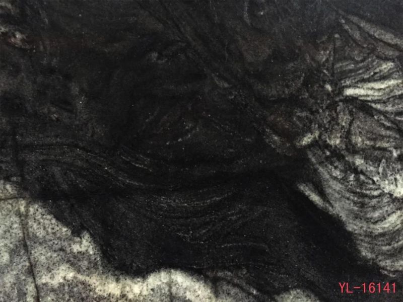Shangri-La Black Marble Slabs for Flooring Tile, Countertop