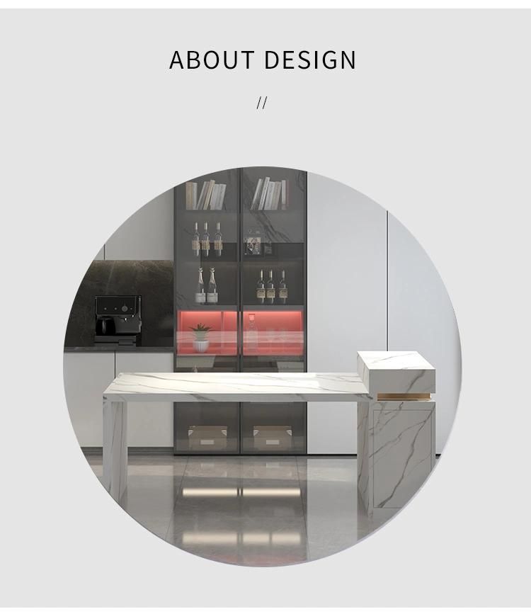 Kitchen Island Pandora Marble Dining Table Set