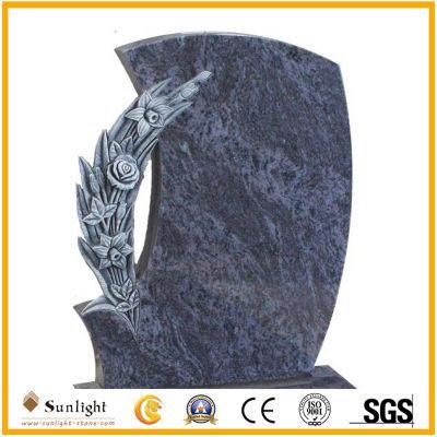 Modern Design India Bahama/Orion/Vizag Blue Granite Engraving Tombstone
