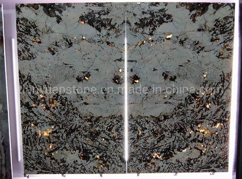 Natural Stone Green Marble Slab for Flooring Tiles/Step Stairs/Countertops