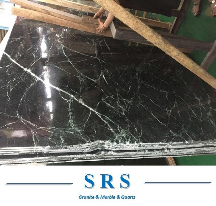 Building Material Natural Polished American Green Marble Slab for for Walling/Flooring/Kitchen/Bathroom/Black Marble