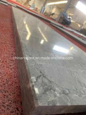 Nature Grey Marble Stone Stair for Villa Step and Riser