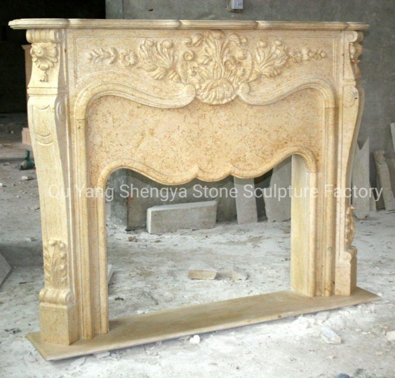 Factory Price Well Polished Marble Fireplace Surround (SY-MF305)