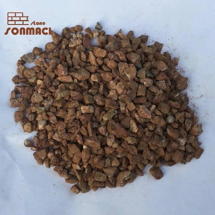 Landscaping Crushed Red Gravel Machine Pebble Stone