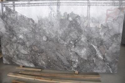 Grey Marble Stone Indoor Floor Tiles Polished Natural Alabaster Slabs
