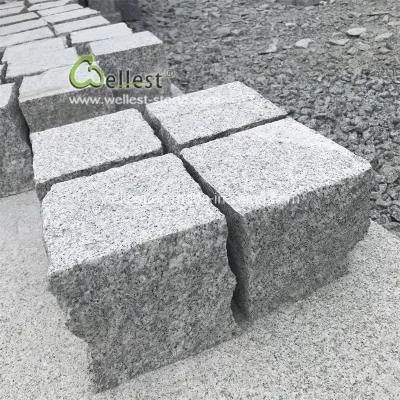 10X10X10cm Granite Driveway Paving Stone, Grey Granite Driveway Paver
