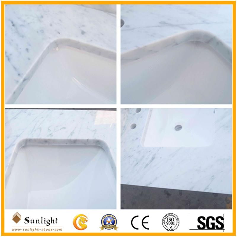 Customize Natural Italy White Arabescato Marble Countertops for Indoor Decoration