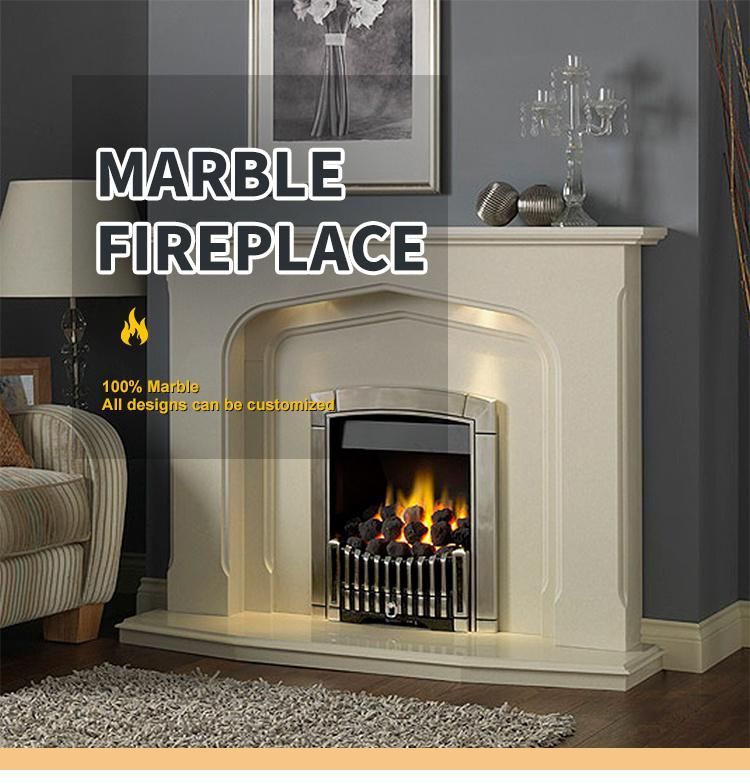 Interior Decoration Insert Marble Fireplace