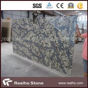 Polished Artificial Quartz Slab with Grey Veins for Sale