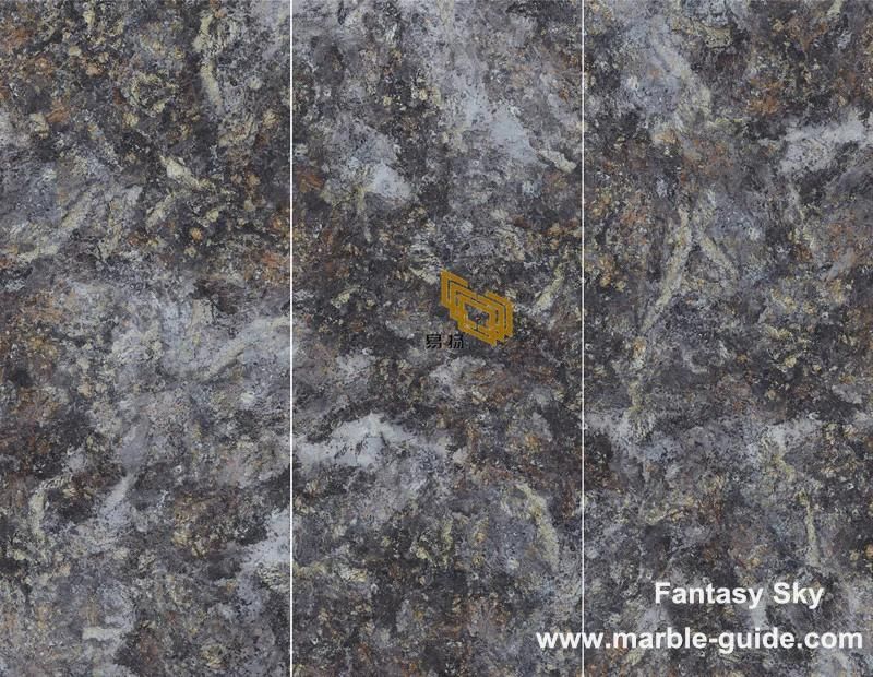 Artificial Grey Sintered Stone Slab for Decorative Panel/Wall/Table/Kitchen/Countertop