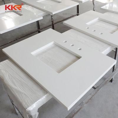 Factory Price Artificial Quartz Stone Countertops Bathroom Vanity Sink and Basins