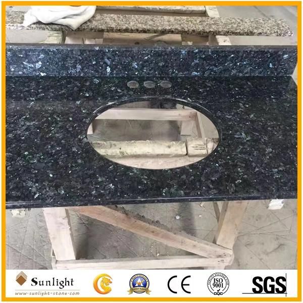 Custom Natural Blue Pearl Granite Stone Kitchen Countertop